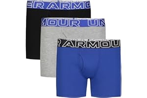Under Armour boys Charged Stretch Boxer Jock, Lightweight & Smooth Stretch Fit