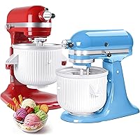 Ice Cream Maker Attachment for KitchenAid Stand Mixer, Compatible with KitchenAid 4.5/5QT/6QT accessories and attachments, 2