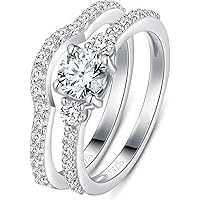Anillo De Plata Esterlina 925 Para Mujer Circonita Cúbica, Estrella