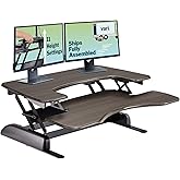 Vari Pro Plus 36 Standing Desk Converter &ndash; Spring-Loader Lift &ndash; Espresso