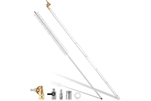 PWACCS 40" Portable Radiator Cleaning Wand, Pressure Washer Radiator Wand for Car, Truck Radiator Power Washer Wand with 5 Nozzle Tips