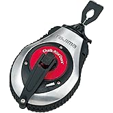 TAJIMA Chalk Line - Chalk-Rite Dura Chalk Box with Extra Bold 1mm Snap Line & Integrated Handle Release - CR401S