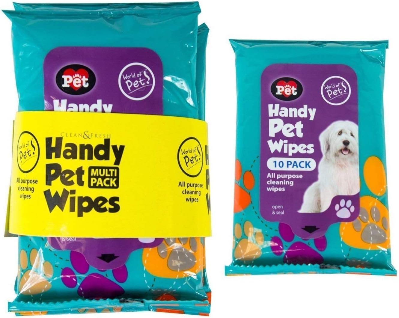 2X40 Pk Pet Hygiene Wipes Dog Clean Ear Paw Body Grooming Doggy Head