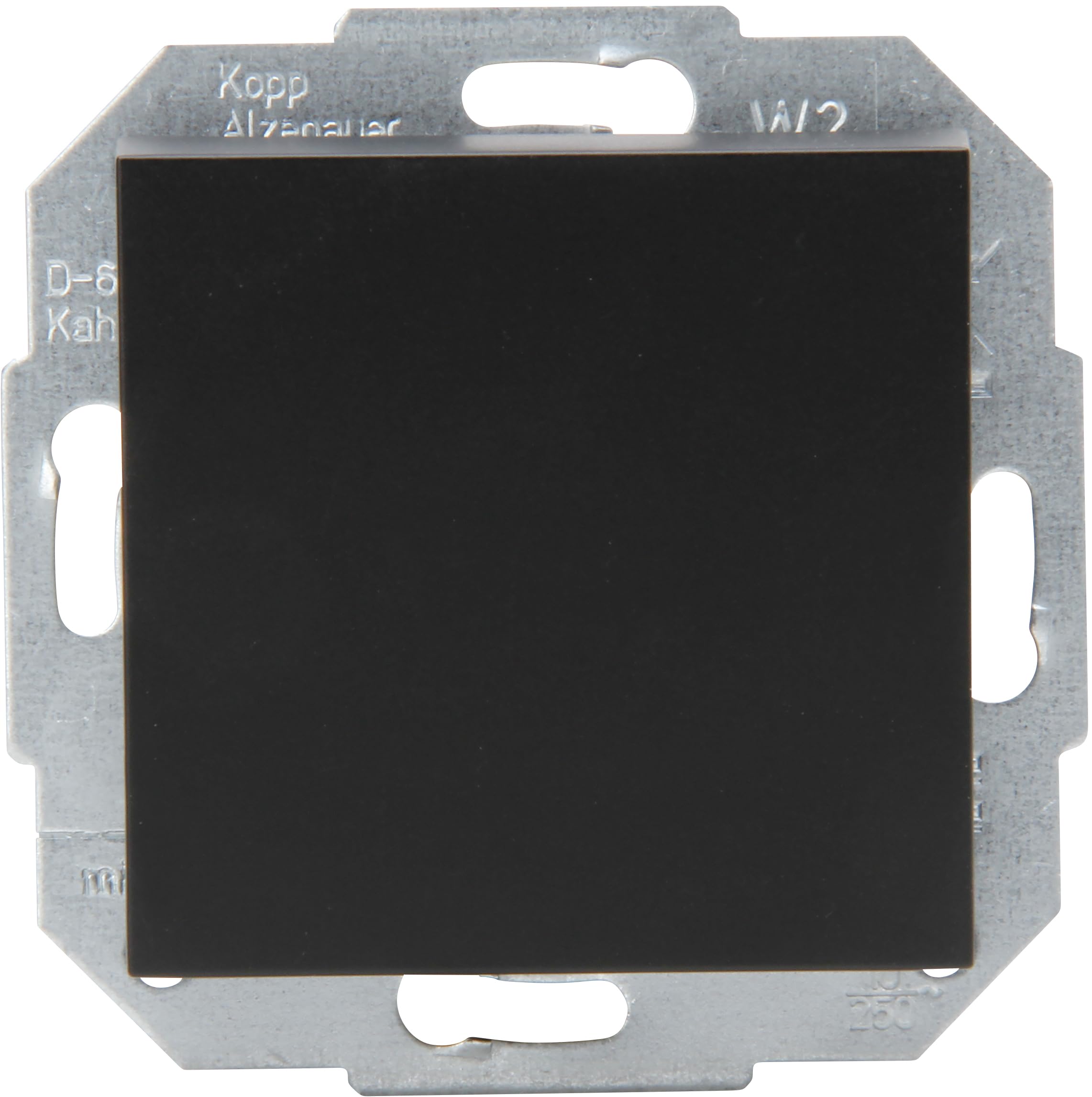 Kopp Athenis 587650087 Universal Switch (Off/Toggle Switch), Matte Finish, Black