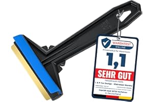 L & P CAR DESIGN Car Ice Scraper Brass Blade - Fast, Effortless, efficient & Easy - Brass Ice Scrapers for Car Windshield Ice Scraper - Brass Ice Scraper for Car - Original Murska from Europe - Winter A054 Black Blue