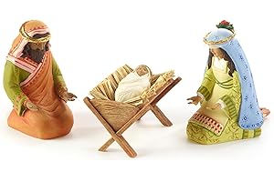 MACKENZIE-CHILDS Patience Brewster Nativity Figurine, Christmas Nativity Home Decor, World Holy Family