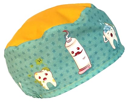 Hat Operating Theatre Surgical Scrub Cap Long Hair Teeth