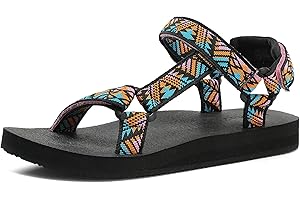 Muboliy Women's Original Sandals Comfortable Quick-Drying Casual Sport Sandal Walking Hiking Water Sandals With Arch Support