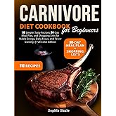 Carnivore Diet Cookbook for Beginners: 116 Simple, Tasty Recipes, 30-Day Meal Plan, and Shopping Lists for Stable Energy, Daily Focus, and Fewer Cravings | Full Color Edition