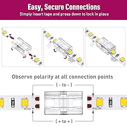 EMITEVER LED Strip Light Connector, 6 Packs LED