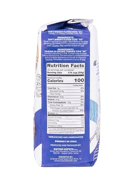 ANTIMO CAPUTO PIZZERIA BLUE 00 ITALIAN FLOUR, ORIGINAL, 2.2 POUND (PACK OF 10)