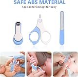 Vicloon 4 in 1 Baby Nail Kit Scissors Clippers Nail File Tweezers Portable Case view 7