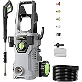 Pressure Washer, Power Washer with Foam Cannon High Pressure Washer for Cars, Fences, Patios, Decks, Patios and Driveway Powerwasher