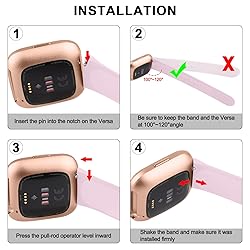 Vancle Silicone Bands Compatible with Fitbit Versa