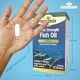 Natures Aid Super Strength Omega-3 1200mg 60 Softgels EPA DHA TG view 3