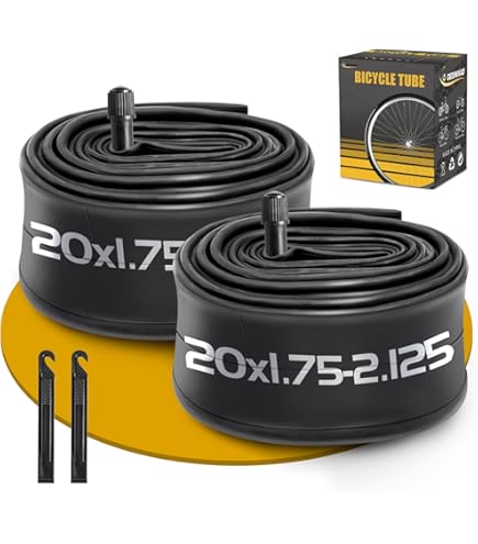 YUNSCM 2-PCS 18 Pulgada Montaña Bicicleta Cubierta 18x1.95/53-355 And 18 Pulgada Bicicleta Cámara De Aire Schrader Valve Compatible With 18x1.95 18x2 .0 Bike (Y-1017 - View #10