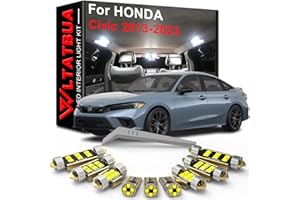 LED Interior Light Kit Package Replacement for HONDA Civic 5D 10th 2013 2014 2015 2016 2017 2018 2019 2020 2021 2022 2023, Su