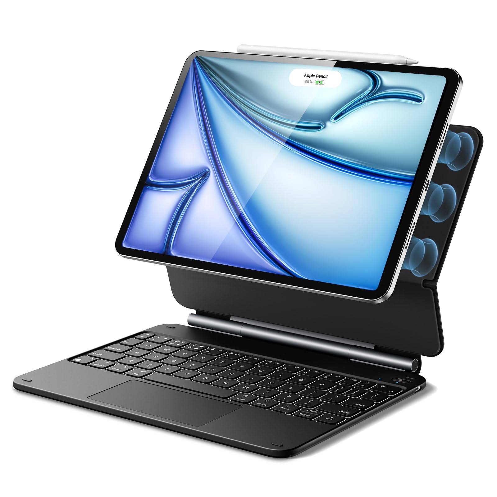 ESR for iPad Air 11 inch Case with Keyboard M4/M3/M2 (2026/2025/2024), iPad Pro 11 & Air 5/4th Magic keyboard Case, Easy-Set Floating Cantilever Stand, Precision Multi-Touch Trackpad, Black