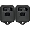 Keyless2Go Replacement for New Silicone Cover Protective Cases for Remote Key Fobs FCC CWTWB1U345 CWTWB1U331 GQ43VT11T - Black (2 Pack)