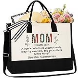 GevGuxLuo Mom's Tote Bag, Large White