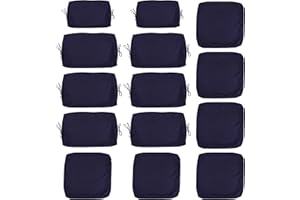 QIUJIAQI 14-Piece Outdoor Cushion Covers for Sectional Wicker Patio Cushion Covers Water Resistant and UV Proof All -Weather Seat Covers with Zipper 3 Sizes