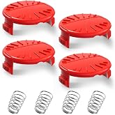 4 Pcak CMZST120SC String Trimmer Spool Cap For Craftsman Weed Wacker | Weed Eater Covers Parts Perfect Fit For Craftsman CMCST910 Series, CMCST910, CMCST910M, CMCST910M1, Easy to Install
