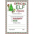 Pink Pixie Studio 25 Official Elf Reports 4 x 6 Elves Notice Naughty or Nice Behavior to Accompany Your Holiday Christmas Elf- North Pole Santa Surveillance Xmas Cards Note