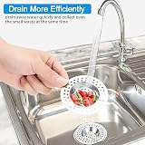Tomario Stainless Steel Kitchen Sink Strainer Plug Set of 2 7.5 cm Dia view 4