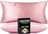 2 Pack Silk Satin Pillowcase for Hair and Skin