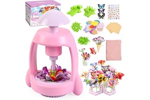 Bsgifts Fabric Flower Making Toys, DIY Flower Press Kits for Kids Ages 3-12, Creative Educational Activity Arts & Crafts Toys, Ideal Christmas Birthday Gifts for Girls