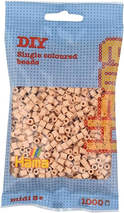 Hama 207-27 Beads Beige 1000 Midi Beads Brand Bead Set