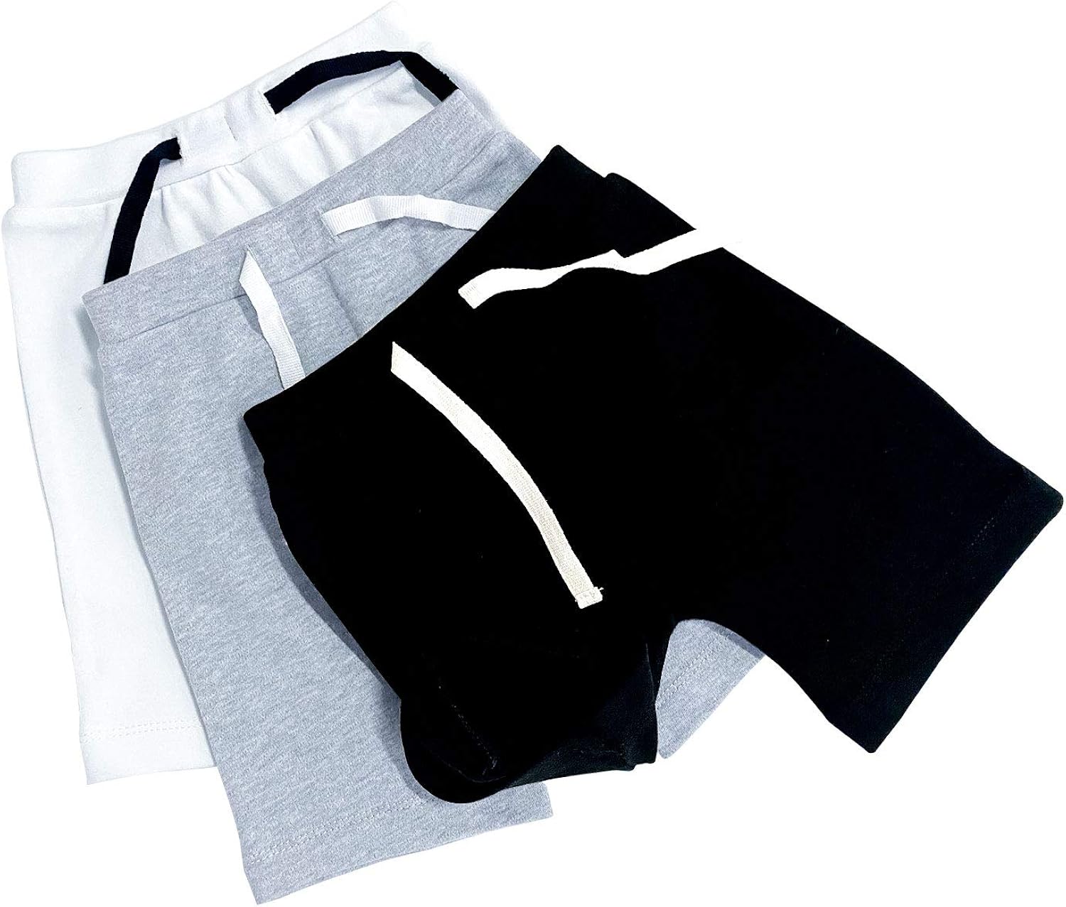 SOBOWO Baby Boys Girls Shorts 3-Pack Newborn Solid Color Cotton Sport Jogger Short Pants for Unisex Boy Girl 0-24 Months: Clothing
