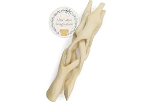 Alternative Imagination 8” Natural Wooden Tripod Stand - Home Decor Holder for Abalone Shell, Crystal Ball, Trinket Dish, Jewelry Dish, Key Bowl, Geode, and More