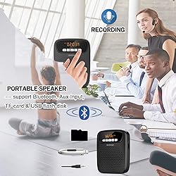 Portable Voice Amplifier Wireless & Wired Headset