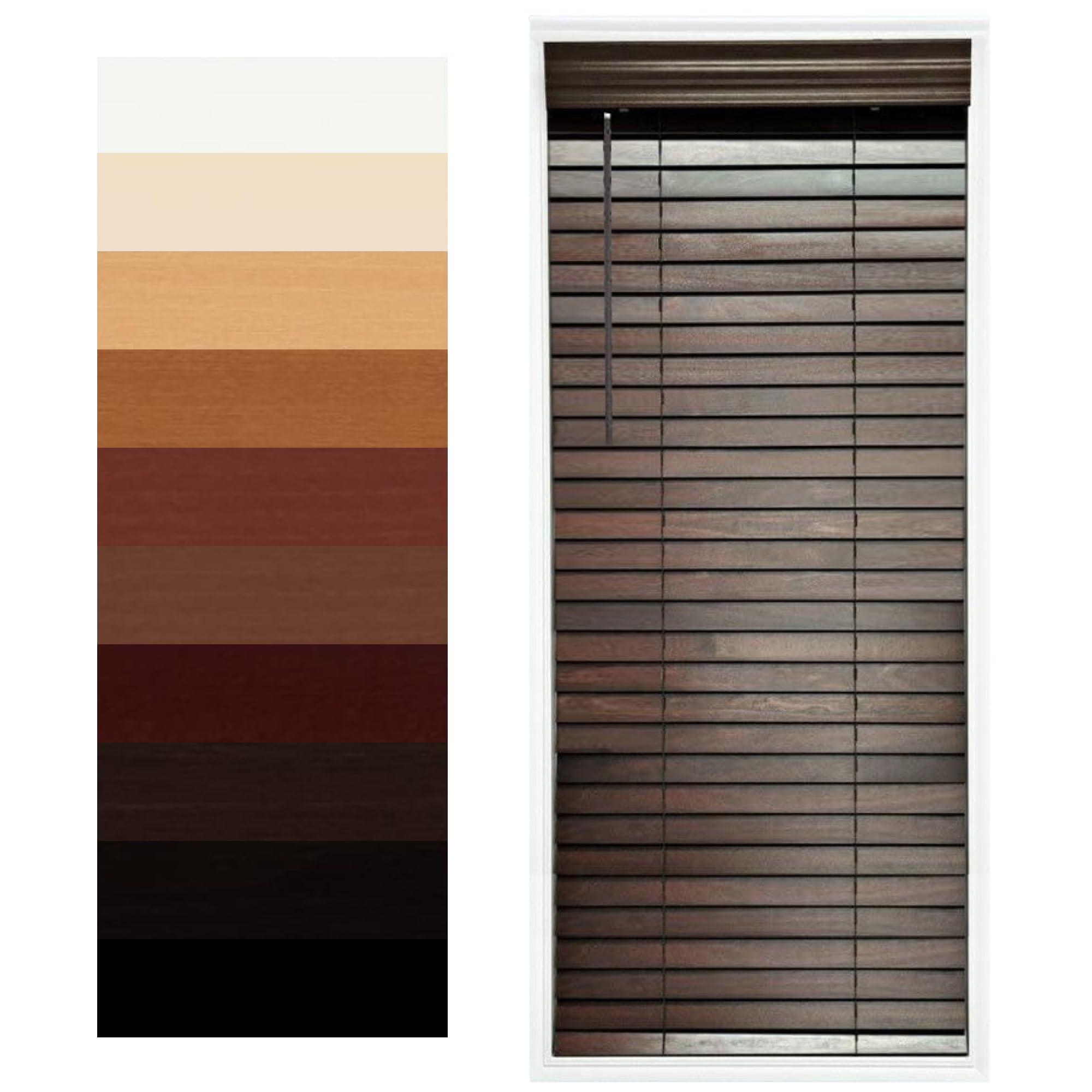 TailorView Customizable Wood Horizontal Cordless