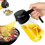Nepfaivy 2 in 1 Oil Spray Bottle - 470ml Glass Dispenser & Sprayer view 1