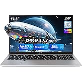 NIMO 17.3" IPS FHD Laptop, Intel 6 Cores i3-1215U 16GB RAM 512GB SSD (Beat Ryzen 5 7520U, Up to 4.4GHz) Computer with 65W Type C Backlit Keyboard Fingerprint, for Home Student and Business