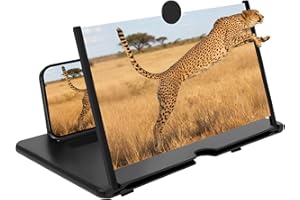SYKUIHSG 10/12 Inches Screen Magnifier 2026 Newest, Phone Screen Magnifier TV, 3D HD Mobile Phone Screen Amplifier for Tablet