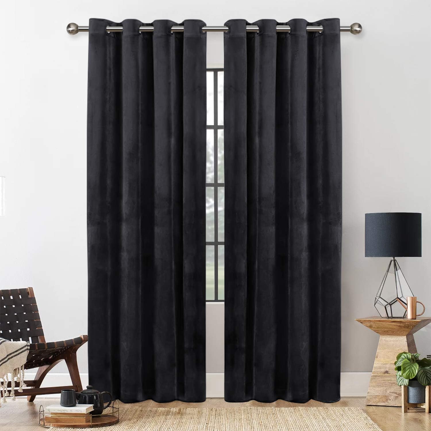 Yorkshire Bedding Blackout Curtain 90 x 90 Room Darkening Eyelet