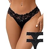 ohyeahlady Women's Sexy Cheeky Silk Thong Panties Tangas Plus Size Underwear V String