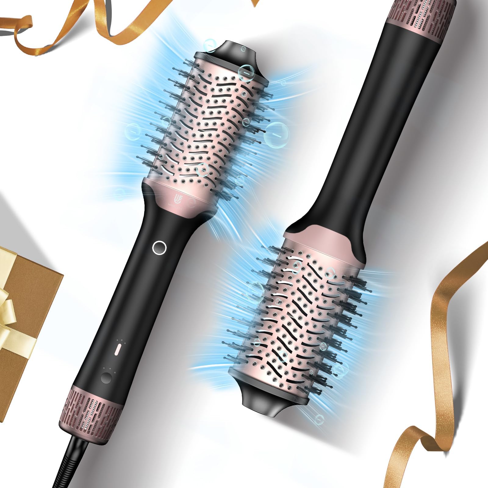 Photo 1 of Blow Dryer Brush Hair Dryer | One-Step Hot Air Brush with Oval Volumizer High-Speed Hair Styler with Negative Ions for Drying & Smoothing & Volumizing for All Hair Types 110000 RPM Black