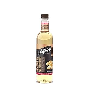 DaVinci Gourmet DaVinci Gourmet Classic Macadamia Nut Syrup, 25.4 Ounce, 25.4 Fl Ounce (Pack of 4)