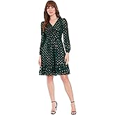 London Times Womens V-Neck Ruched Waist Tiered Skirt Dress