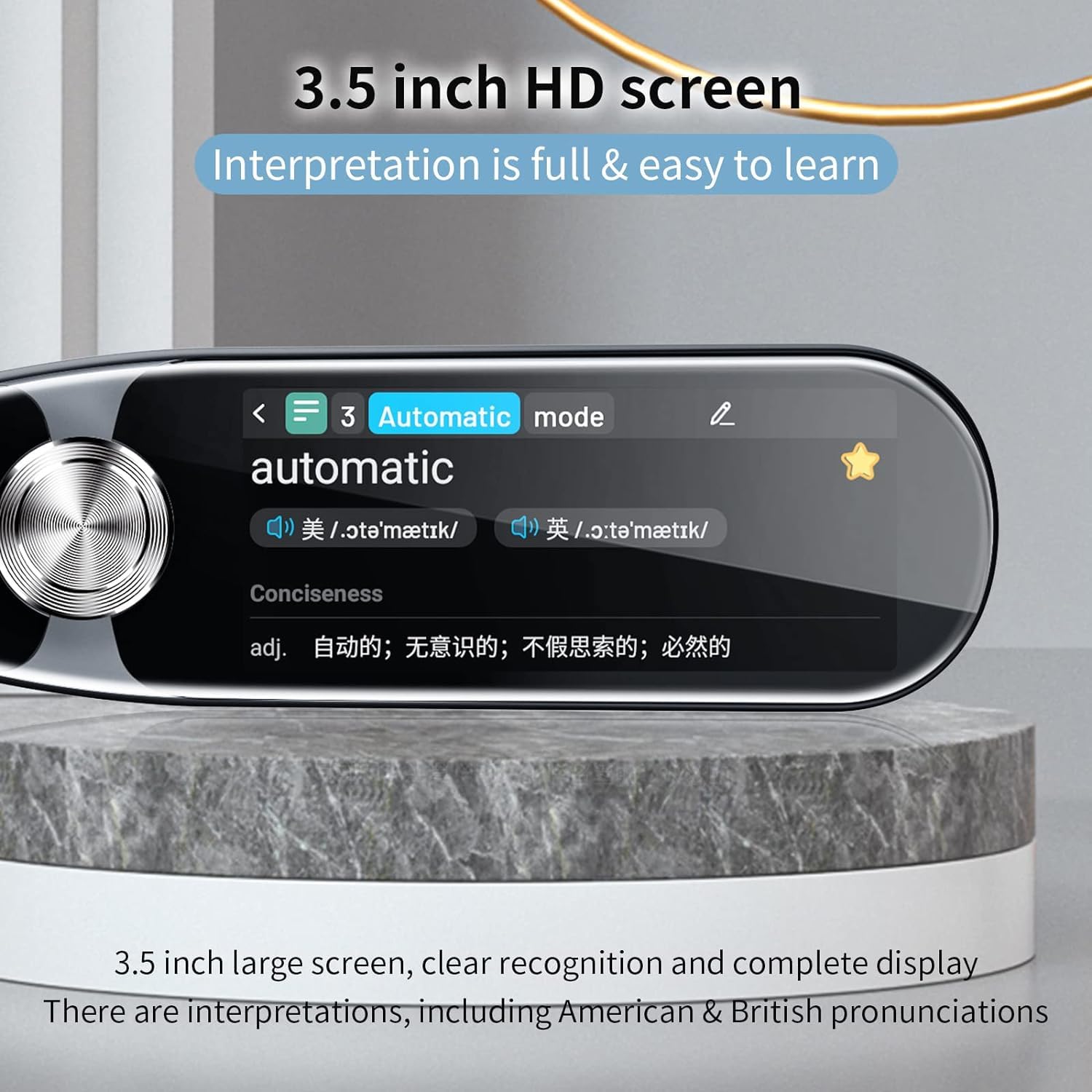 Vormor X7 PRO Pen Scanner Reader 112 Languages OCR Digital Scanning Translation Pen Text-to-Speech Device, Reader Pen for Dyslexia, Text Excerpt, Photo Translation, Dictionay Pen for Students Adults