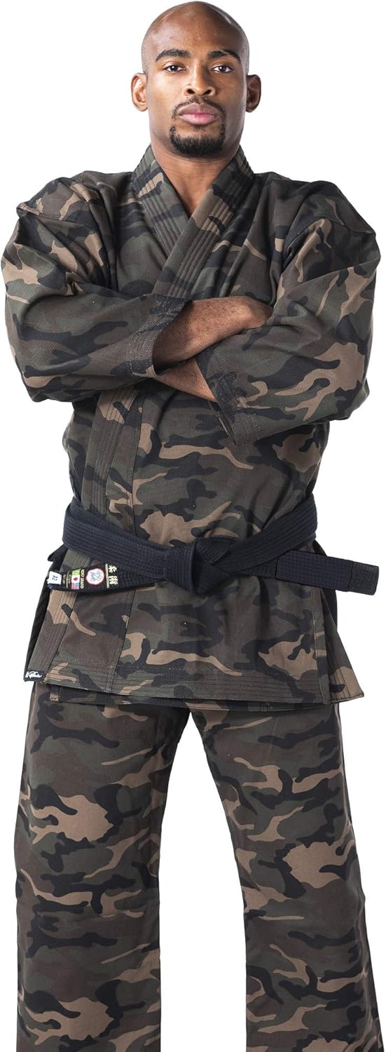 Rare Heavy Weight Camouflage Karate Gi Ronin Karate Uniform Men Martial