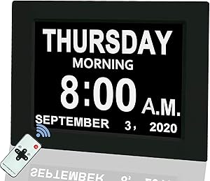 Digital Calendar Alarm Day Clock, 8