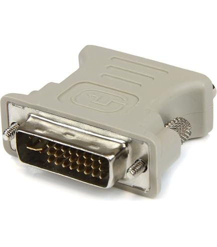Adattatore DVI-D Dual Link 24+1 A VGA Maschio-Femmina: Convertitore Bianco Per Monitor - Foto 4