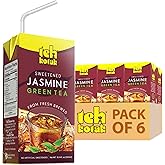 Teh Kotak Sweetened Jasmine Green Tea, 6.76 fl oz (6-Pack) | UltraJaya Bottled Sweet Teh | Iced Tea Sweetened, Natural Jasmine Flavor, Convenient Ready-to-Drink Tea Bottles