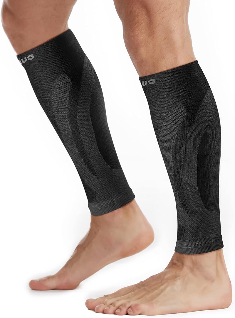 Cambivo 2 Pairs Calf Compression Sleeve Men Women Shin Splint Support
