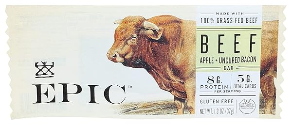 EPIC PROVISIONS APPLE & UNCURED BACON BEEF BAR,...